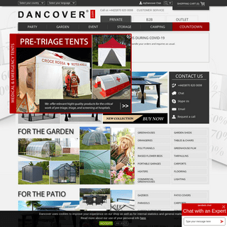 Dancover . Marquees and tents for sale. - Dancovershop WORLDWIDE