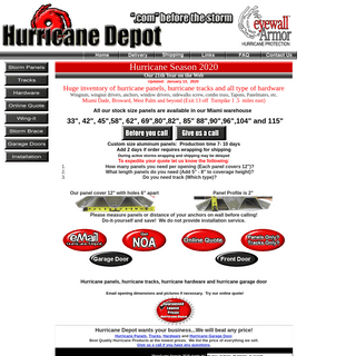 A complete backup of hurricanedepot.com