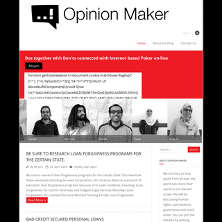 A complete backup of opinionmakerblog.org
