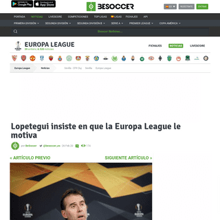 A complete backup of es.besoccer.com/noticia/lopetegui-insiste-en-que-la-europa-league-le-motiva-799756