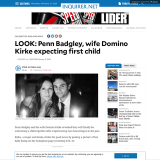 A complete backup of entertainment.inquirer.net/364062/look-penn-badgley-wife-domino-kirke-expecting-first-child