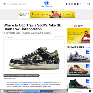 A complete backup of solecollector.com/news/2020/02/where-to-buy-travis-scott-nike-sb-dunk-low-collab