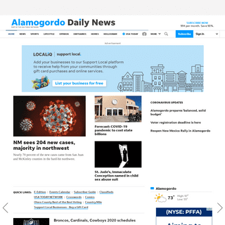 A complete backup of alamogordonews.com