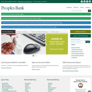 Peoples Bank - Personal & Business Banking - Open an Account Online