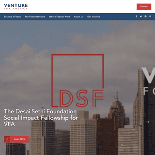 Venture For America Venture For America - Venture For America Two Year Startup Fellowship