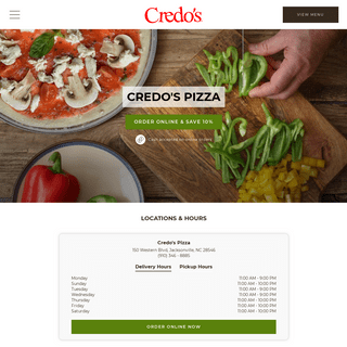 A complete backup of credospizza.com