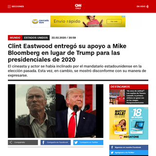 A complete backup of www.cnnchile.com/mundo/clint-eastwood-mike-bloomberg-donald-trump_20200222/