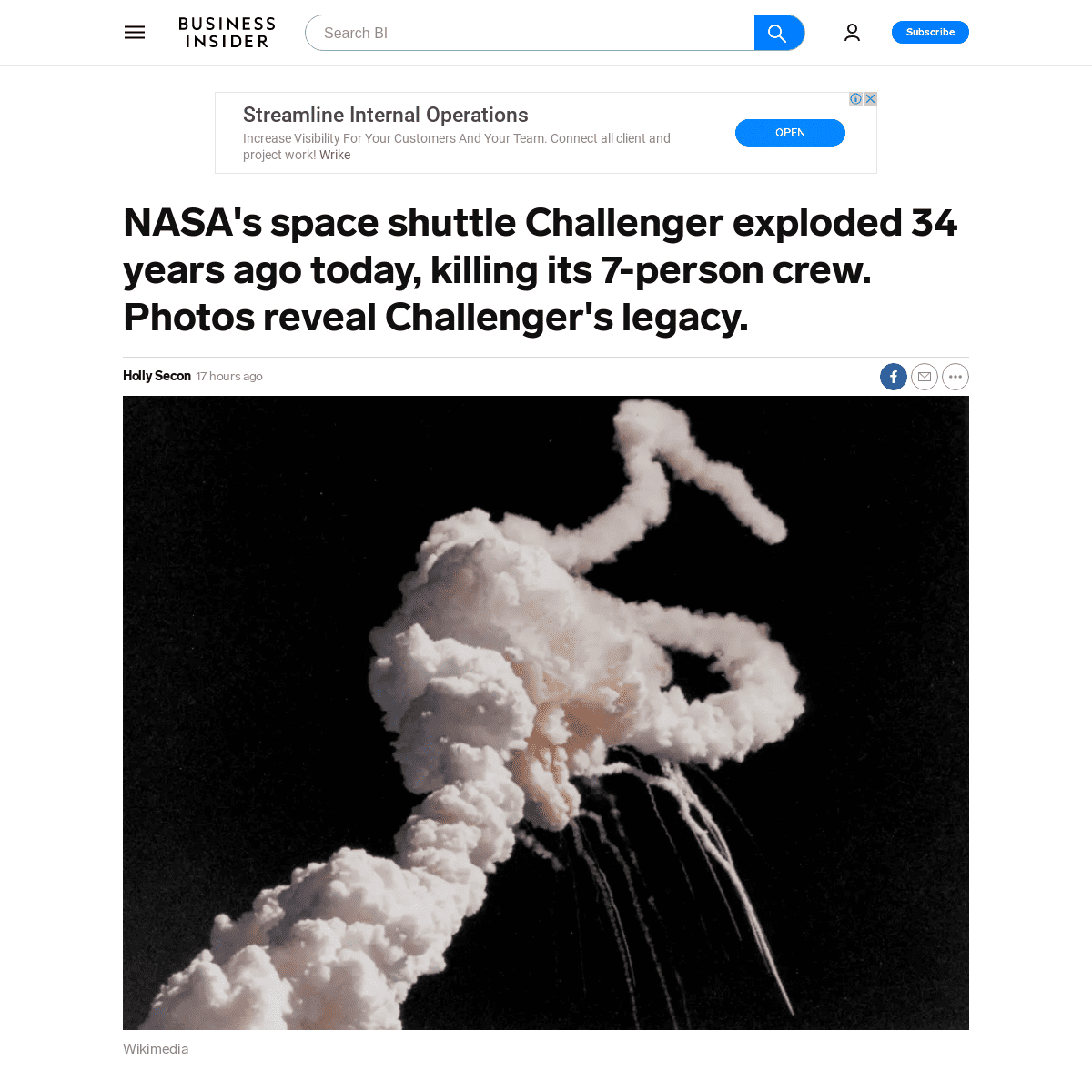 A complete backup of www.businessinsider.com/nasa-challenger-space-shuttle-explosion-anniversary-2020-1