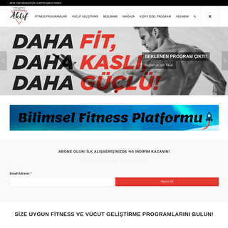 Fitness Aktif - Bilimsel Fitness ve SaÄŸlÄ±klÄ± YaÅŸam Platformu