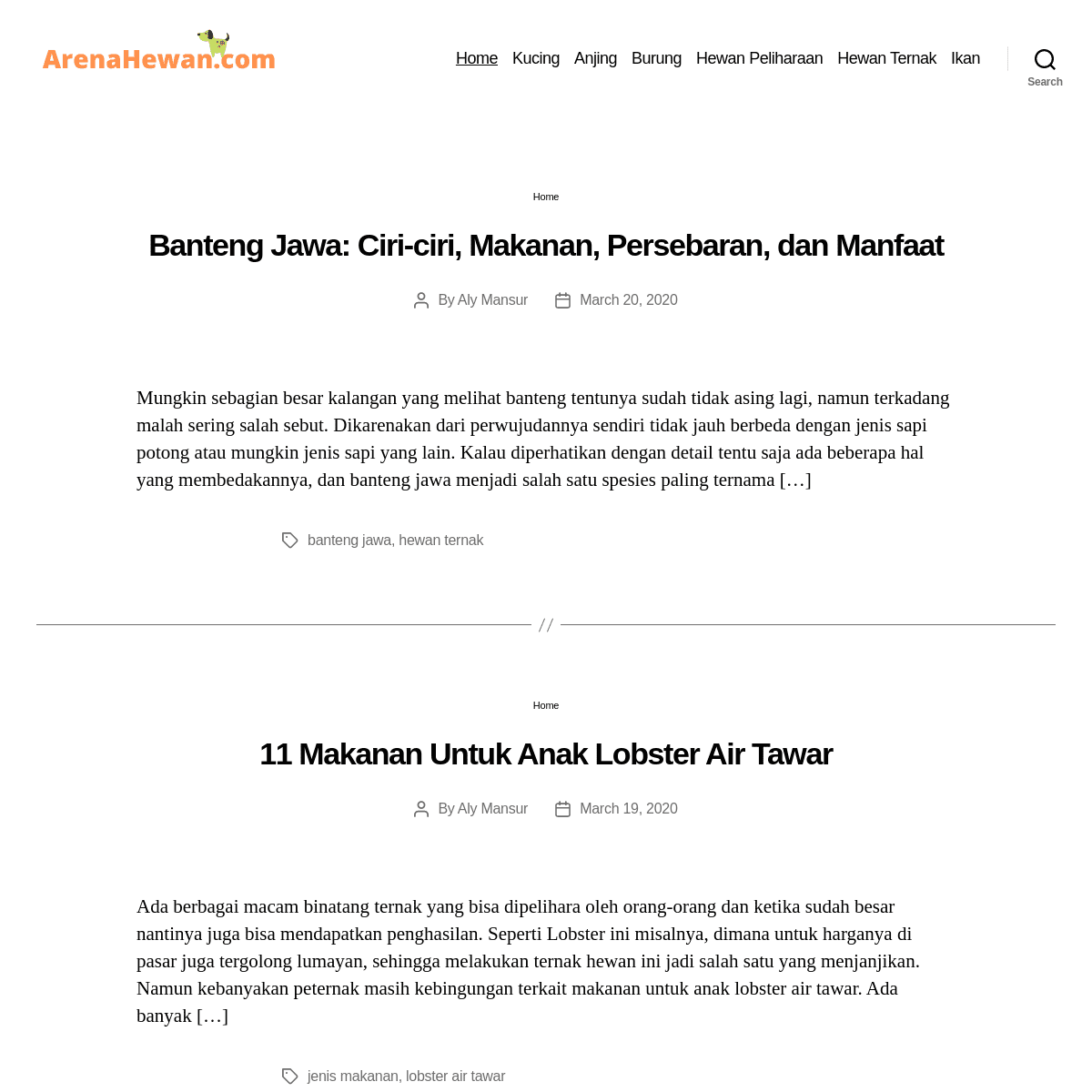 A complete backup of arenahewan.com