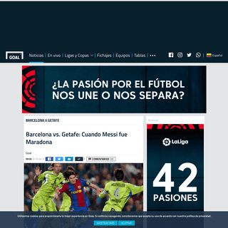 Barcelona vs. Getafe- Cuando Messi fue Maradona - Goal.com