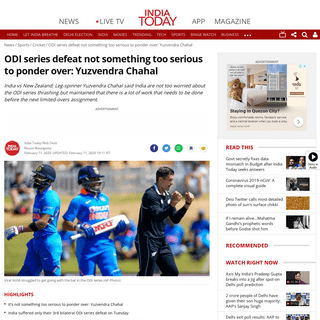 A complete backup of www.indiatoday.in/sports/cricket/story/india-vs-new-zealand-odi-series-3-0-defeat-not-serious-kl-rahul-shre