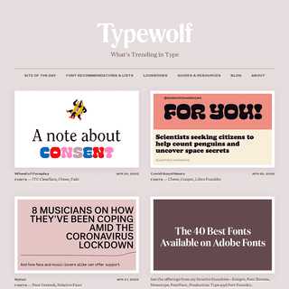 A complete backup of typewolf.com