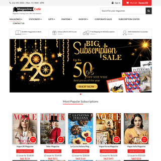 Best Print & Digital Magazine Subscription & Single Issue - Magazine Cafe Store USA