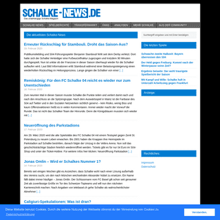 A complete backup of schalke-news.de