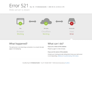 lsmsa.edu - 521- Web server is down