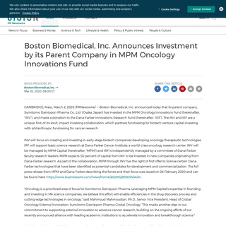 A complete backup of www.prnewswire.com/news-releases/boston-biomedical-inc-announces-investment-by-its-parent-company-in-mpm-on