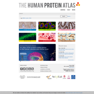 A complete backup of proteinatlas.org