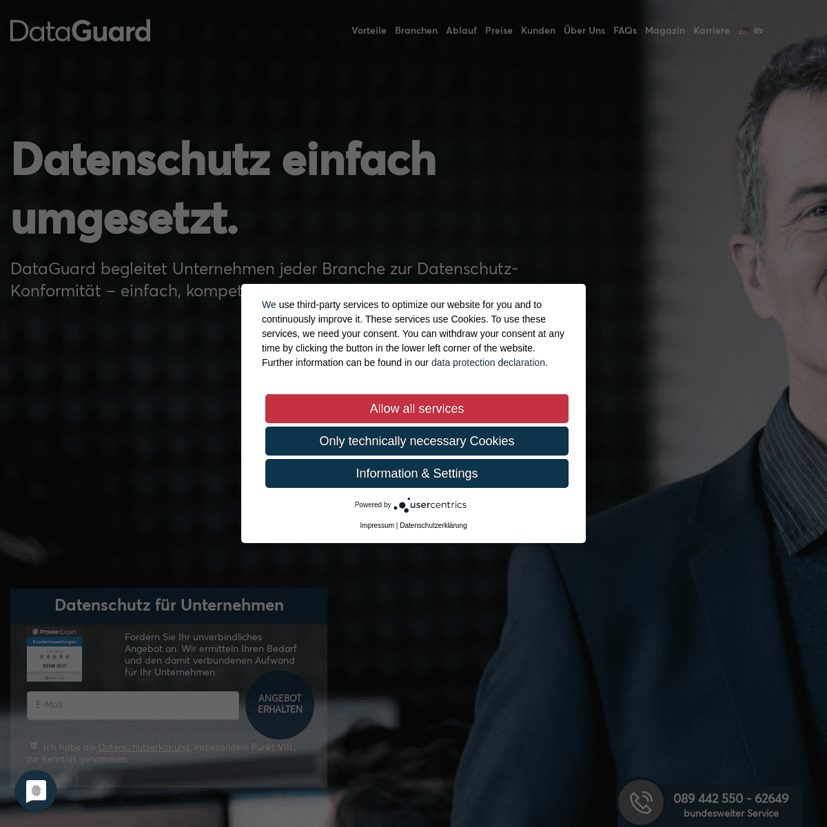 A complete backup of dataguard.de