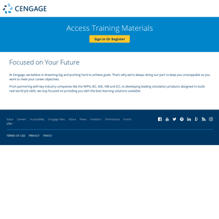 Access Training Materials â€“ Cengage