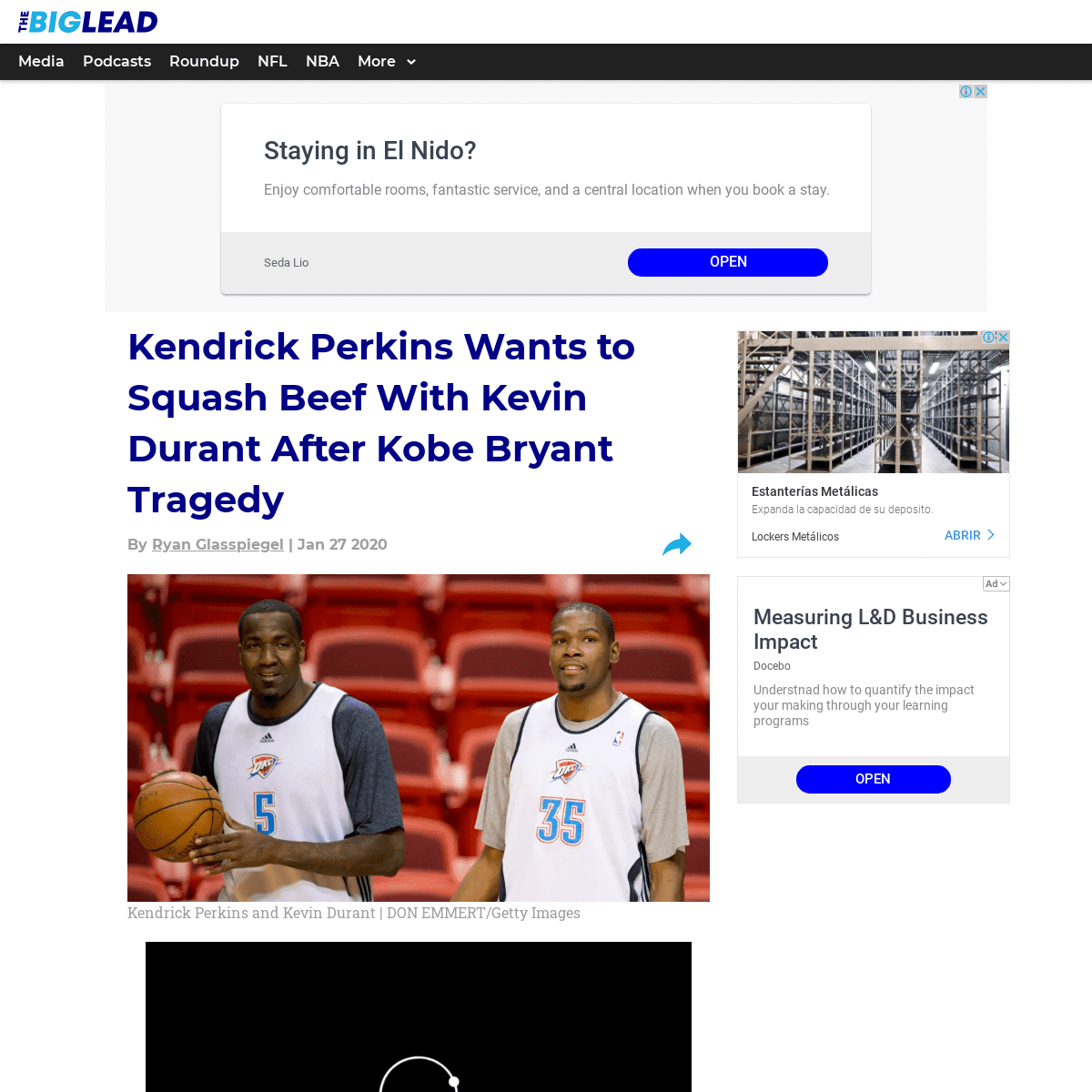 A complete backup of www.thebiglead.com/posts/kendrick-perkins-kevin-durant-beef-kobe-bryant-tweets-01dzky0e6m5q