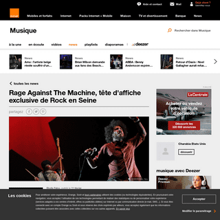 Rage Against The Machine, tÃªte d'affiche exclusive de Rock en Seine