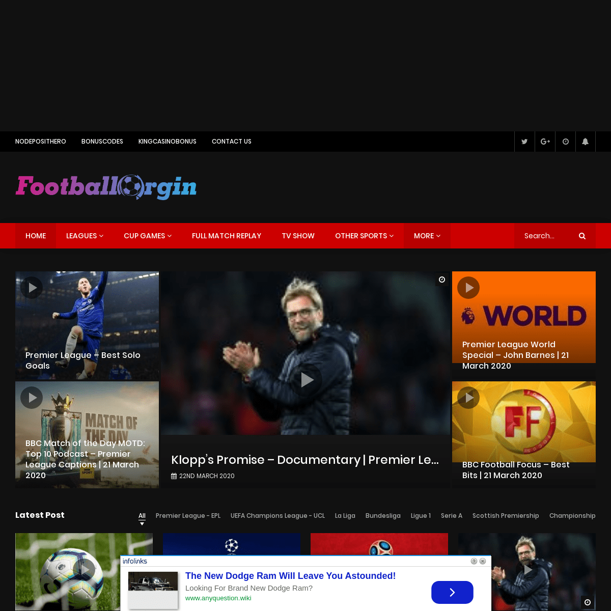 A complete backup of footballorgin.com