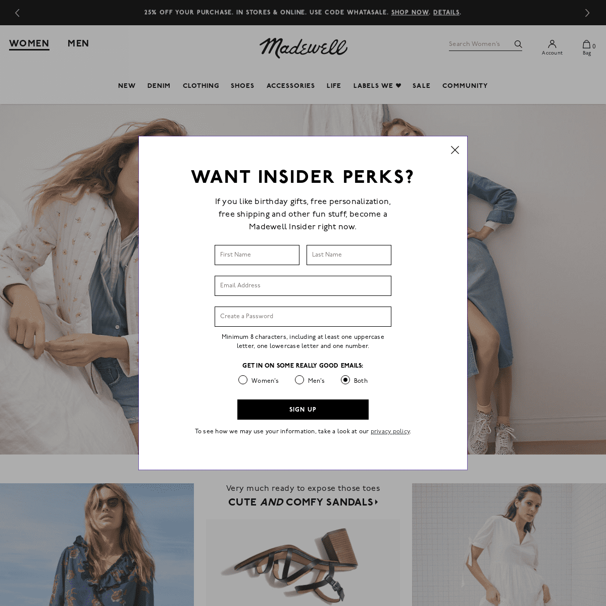 A complete backup of madewell.com