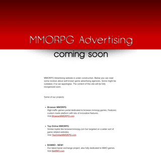 A complete backup of mmorpgadvertising.com