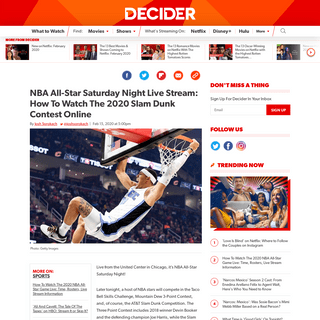 A complete backup of decider.com/2020/02/15/nba-all-star-saturday-night-live-stream-how-to-watch-nba-dunk-contest/