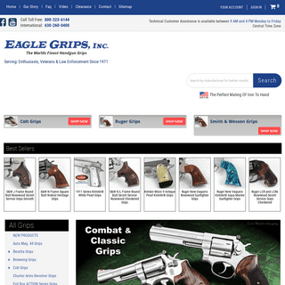 Eagle Grips Home - Eagle Grips, Inc. - The World's Finest Handgun Grips