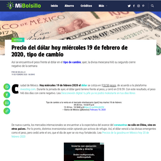 A complete backup of www.mibolsillo.com/noticias/Precio-del-dolar-hoy-miercoles-19-de-febrero-de-2020-tipo-de-cambio-20200219-00