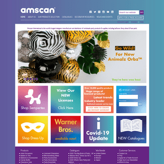 A complete backup of amscan.co.uk