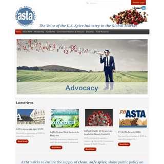 ASTA- The Voice of the U.S. Spice Industry in the Global Market