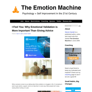 A complete backup of theemotionmachine.com
