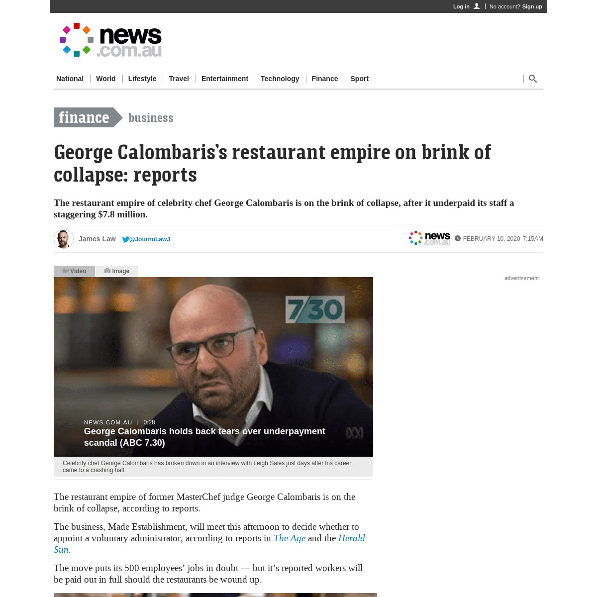 A complete backup of www.news.com.au/finance/business/george-calombariss-restaurant-empire-on-brink-of-collapse-reports/news-sto