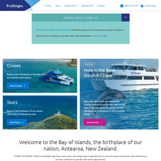 A complete backup of dolphincruises.co.nz