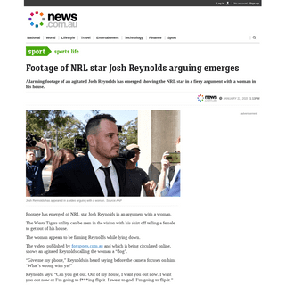 A complete backup of www.news.com.au/sport/sports-life/alarming-footage-of-nrl-star-josh-reynolds-emerges/news-story/6420e08fce1
