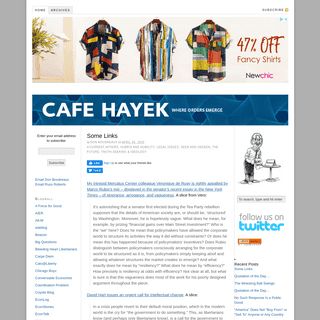A complete backup of cafehayek.com