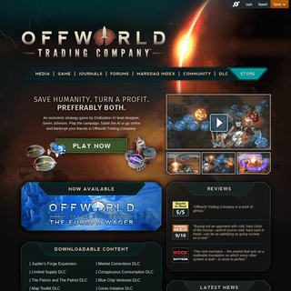 Offworld Trading Company- Save Humanity. Turn a Profit. Preferably Both.