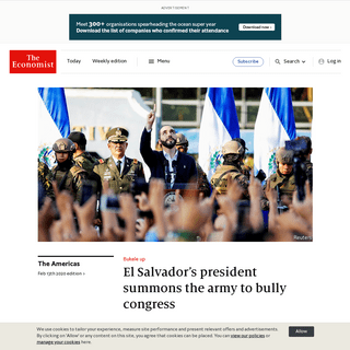A complete backup of www.economist.com/the-americas/2020/02/15/el-salvadors-president-summons-the-army-to-bully-congress