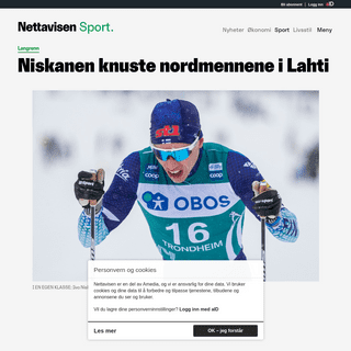 A complete backup of www.nettavisen.no/sport/niskanen-knuste-nordmennene-i-lahti/3423930281.html