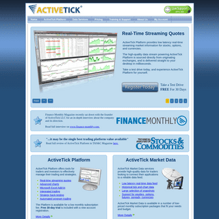 A complete backup of activetick.com