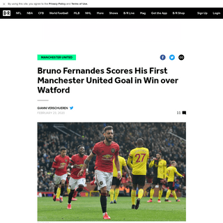 Bruno Fernandes Scores His First Manchester United Goal in Win over Watford - Bleacher Report - Latest News, Videos and Highligh