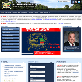 Hillsborough County Property Appraiser - Home
