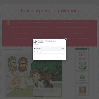 Teaching Stripling Warriors - L.D.S. Primary Ideas