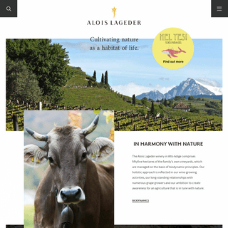 Alois Lageder - Wines - Cultivating nature as a habitat of life. - Biodynamie