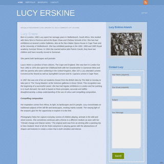 A complete backup of lucyerskineart.com