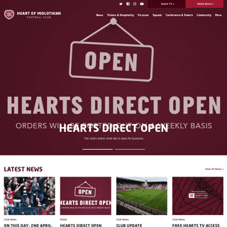 A complete backup of heartsfc.co.uk