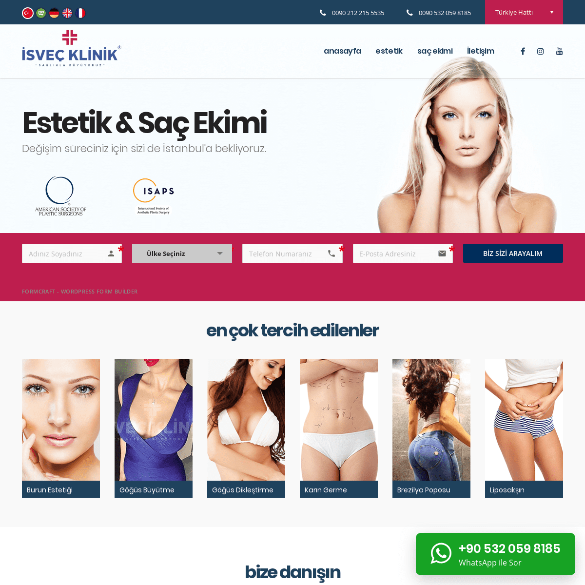 A complete backup of isvecklinik.com